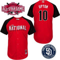 Custom Fan-Made Justin Upton San Diego Padres #10 Red 2015 All-Star Edition Baseball Jersey