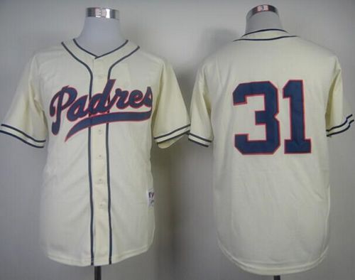 Custom Fan-Made Dave Winfield San Diego Padres #31 1948 Throwback Turn Back Clock Edition Baseball Jersey