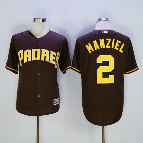 Custom Fan-Made Johnny Manziel Coffee San Diego Padres #2 Baseball Jersey