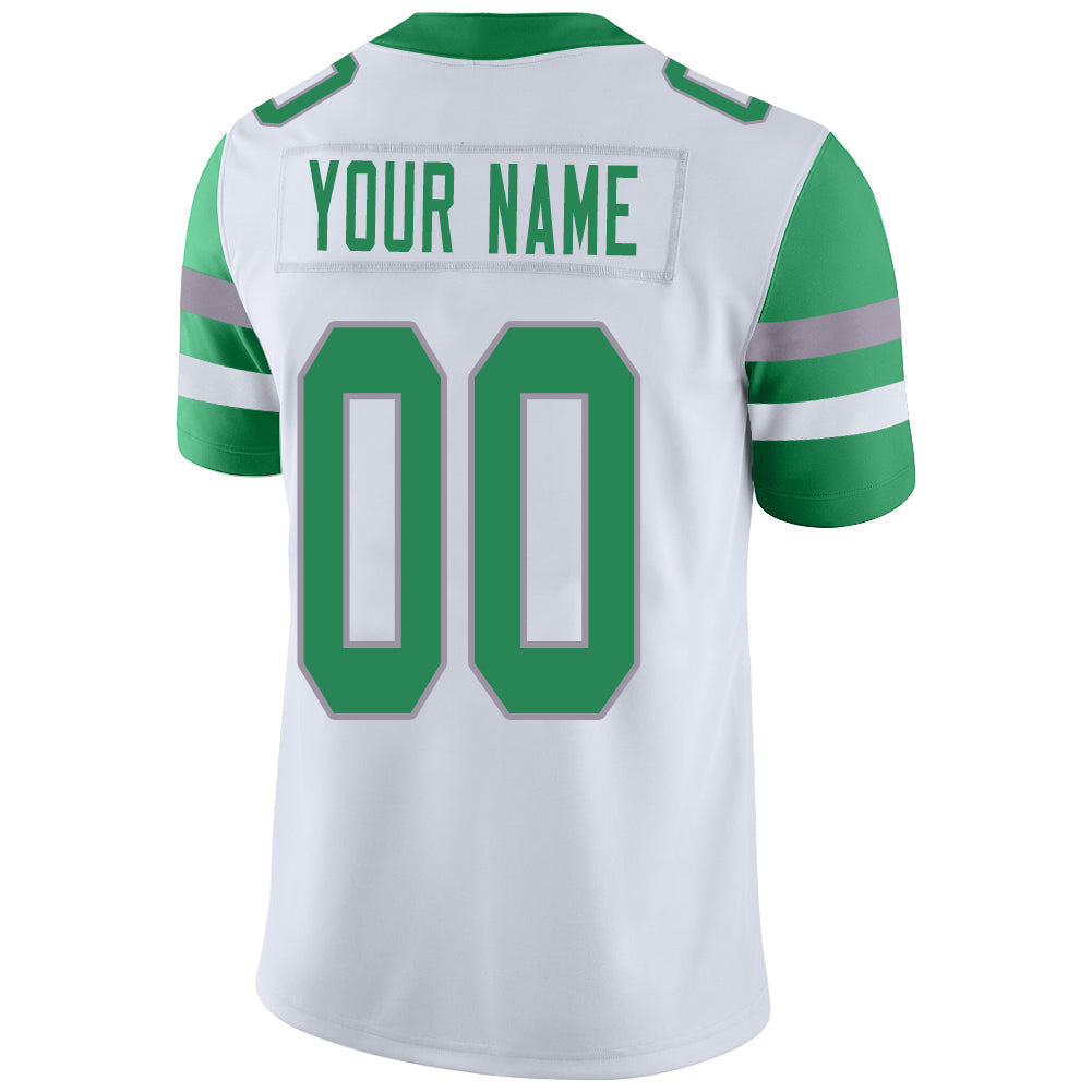 Custom white football jersey back view | GameDay Jerseys