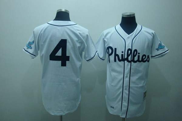 Custom Fan-Made Jimmy Foxx Philadelphia Phillies #4 White Throwback Baseball Jersey