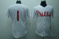 Custom Fan-Made Richie Ashburn Red Philadelphia Phillies #1 Red Throwback Baseball Jersey