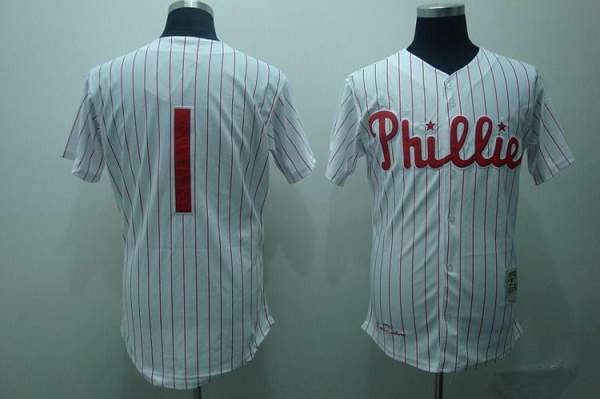Custom Fan-Made Richie Ashburn Red Philadelphia Phillies #1 Red Throwback Baseball Jersey