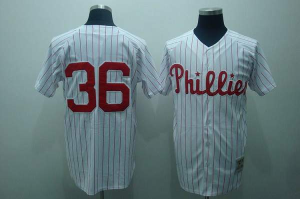 Custom Fan-Made Robin Roberts Red Philadelphia Phillies #36 Red Baseball Jersey