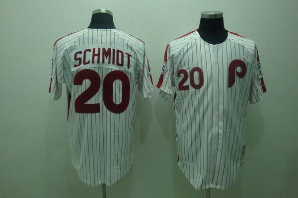 Custom Fan-Made Mike Schmidt Red Philadelphia Phillies #20 Red Throwback Baseball Jersey