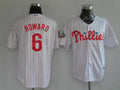 Custom Fan-Made Ryan Howard Red Philadelphia Phillies #6 Red Baseball Jersey