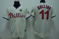Custom Fan-Made Jimmy Rollins Philadelphia Phillies #11 Baseball Jersey