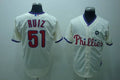 Custom Fan-Made Carlos Ruiz Philadelphia Phillies #51 Baseball Jersey
