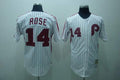 Custom Fan-Made Rose Red Philadelphia Phillies #14 Red Throwback Baseball Jersey