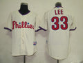 Custom Fan-Made Cliff Lee Philadelphia Phillies #33 Baseball Jersey