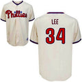 Custom Fan-Made Cliff Lee Philadelphia Phillies #34 Baseball Jersey