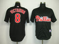 Custom Fan-Made Shane Victorino Philadelphia Phillies #8 Black Baseball Jersey