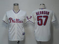 Custom Fan-Made David Herndon Philadelphia Phillies #57 Baseball Jersey