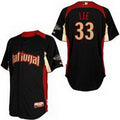 Custom Fan-Made Cliff Lee Nation BP Philadelphia Phillies #33 Black 2011 All-Star Edition Baseball Jersey