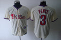 Custom Fan-Made Hunter Pence Philadelphia Phillies #3 Baseball Jersey