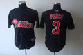 Custom Fan-Made Hunter Pence Philadelphia Phillies #3 Black Baseball Jersey