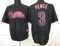 Custom Fan-Made Hunter Pence Philadelphia Phillies #3 Black Baseball Jersey