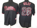 Custom Fan-Made Chase Utley Philadelphia Phillies #26 Black Baseball Jersey