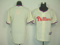 Custom Fan-Made Cream Philadelphia Phillies Baseball Jersey Philadelphia Phillies Baseball Jersey