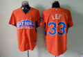 Custom Fan-Made Cliff Lee Philadelphia Phillies #33 Orange 2013 All-Star Edition Baseball Jersey