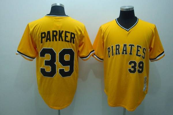 Custom Fan-Made Dave Parker Pittsburgh Pirates #39 Yellow Throwback Baseball Jersey