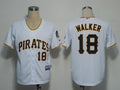 Custom Fan-Made Neil Walker Pittsburgh Pirates #18 White Baseball Jersey