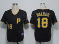 Custom Fan-Made Neil Walker Pittsburgh Pirates #18 Black Baseball Jersey