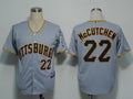 Custom Fan-Made Andrew McCutchen Pittsburgh Pirates #22 Grey Baseball Jersey
