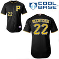 Custom Fan-Made Andrew McCutchen Pittsburgh Pirates #22 Black Baseball Jersey