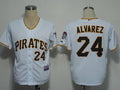 Custom Fan-Made Pedro Alvarez Pittsburgh Pirates #24 White Baseball Jersey