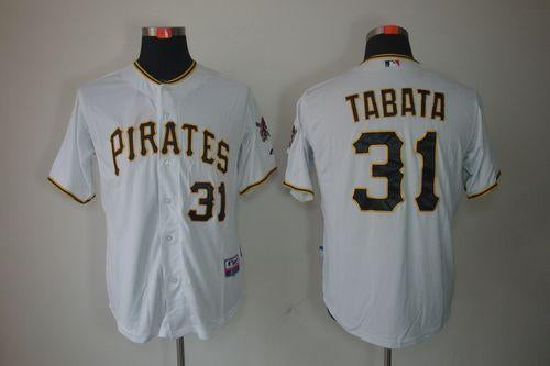 Custom Fan-Made Jose Tabata Pittsburgh Pirates #31 White Baseball Jersey