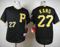 Custom Fan-Made Jung Ho Kang Pittsburgh Pirates #27 Black Baseball Jersey