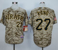 Custom Fan-Made Jung Ho Kang Camo Pittsburgh Pirates #27 Baseball Jersey