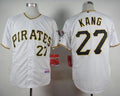 Custom Fan-Made Jung Ho Kang Pittsburgh Pirates #27 White Baseball Jersey