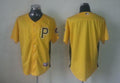 Custom Fan-Made Yellow Pittsburgh Pirates Baseball Jersey Pittsburgh Pirates Yellow Baseball Jersey