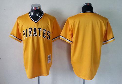 Custom Fan-Made Yellow Throwback Pittsburgh Pirates Baseball Jersey Pittsburgh Pirates Yellow Throwback Baseball Jersey