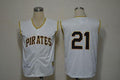 Custom Fan-Made Roberto Clemente Pittsburgh Pirates #21 White 1960 Baseball Jersey