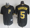 Custom Fan-Made Josh Harrison Pittsburgh Pirates #5 Black Baseball Jersey