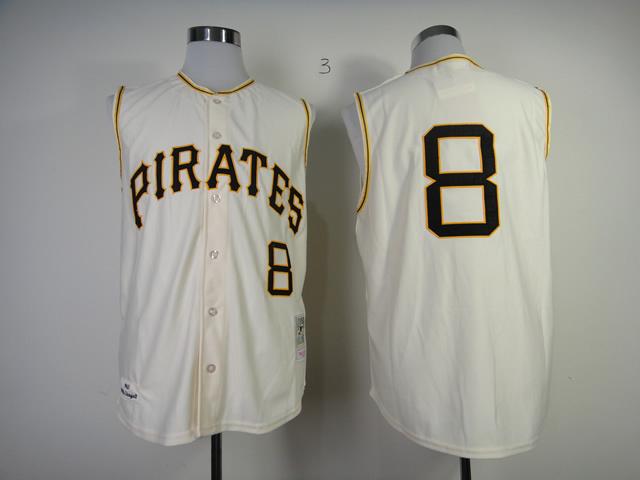 Custom Fan-Made Willie Stargell Pittsburgh Pirates #8 1960 Throwback Baseball Jersey