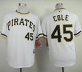Custom Fan-Made Gerrit Cole Pittsburgh Pirates #45 White Baseball Jersey