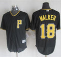 Custom Fan-Made Neil Walker Pittsburgh Pirates #18 Black Baseball Jersey