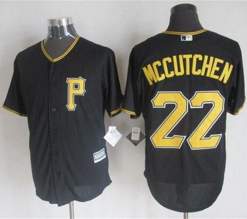 Custom Fan-Made Andrew McCutchen Pittsburgh Pirates #22 Black Baseball Jersey