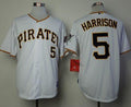 Custom Fan-Made Josh Harrison Pittsburgh Pirates #5 White Baseball Jersey