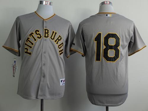 Custom Fan-Made Neil Walker Pittsburgh Pirates #18 Grey 1953 Throwback Turn Back Clock Edition Baseball Jersey