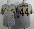 Custom Fan-Made Tony Watson Pittsburgh Pirates #44 Grey Baseball Jersey