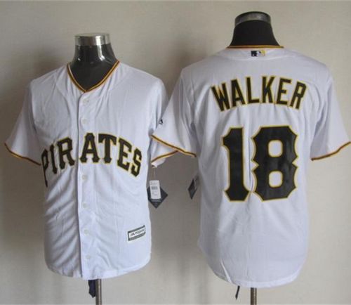 Custom Fan-Made Neil Walker Pittsburgh Pirates #18 White Baseball Jersey