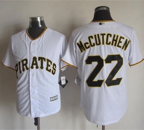 Custom Fan-Made Andrew McCutchen Pittsburgh Pirates #22 White Baseball Jersey