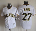 Custom Fan-Made Jung Ho Kang Pittsburgh Pirates #27 White Baseball Jersey
