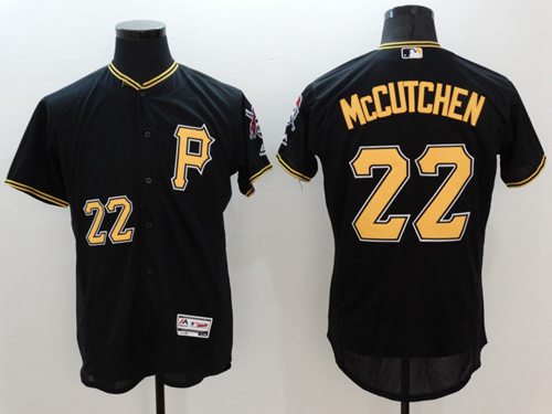 Custom Fan-Made Andrew McCutchen Pittsburgh Pirates #22 Black Baseball Jersey