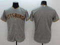 Custom Fan-Made Grey Pittsburgh Pirates Baseball Jersey Pittsburgh Pirates Grey Baseball Jersey